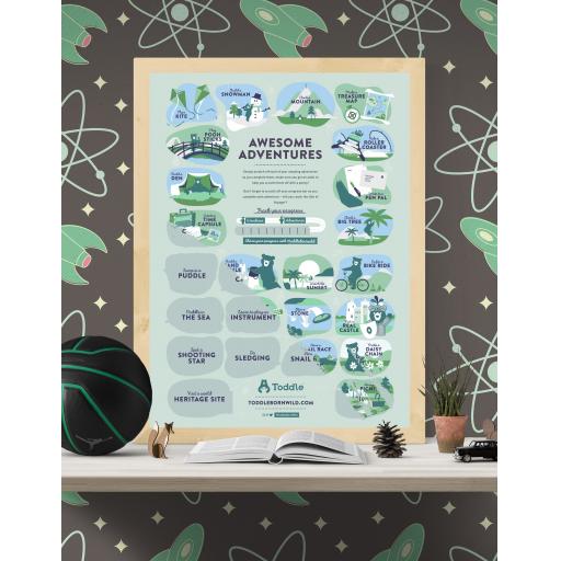 Toddle Adventure Scratch Poster